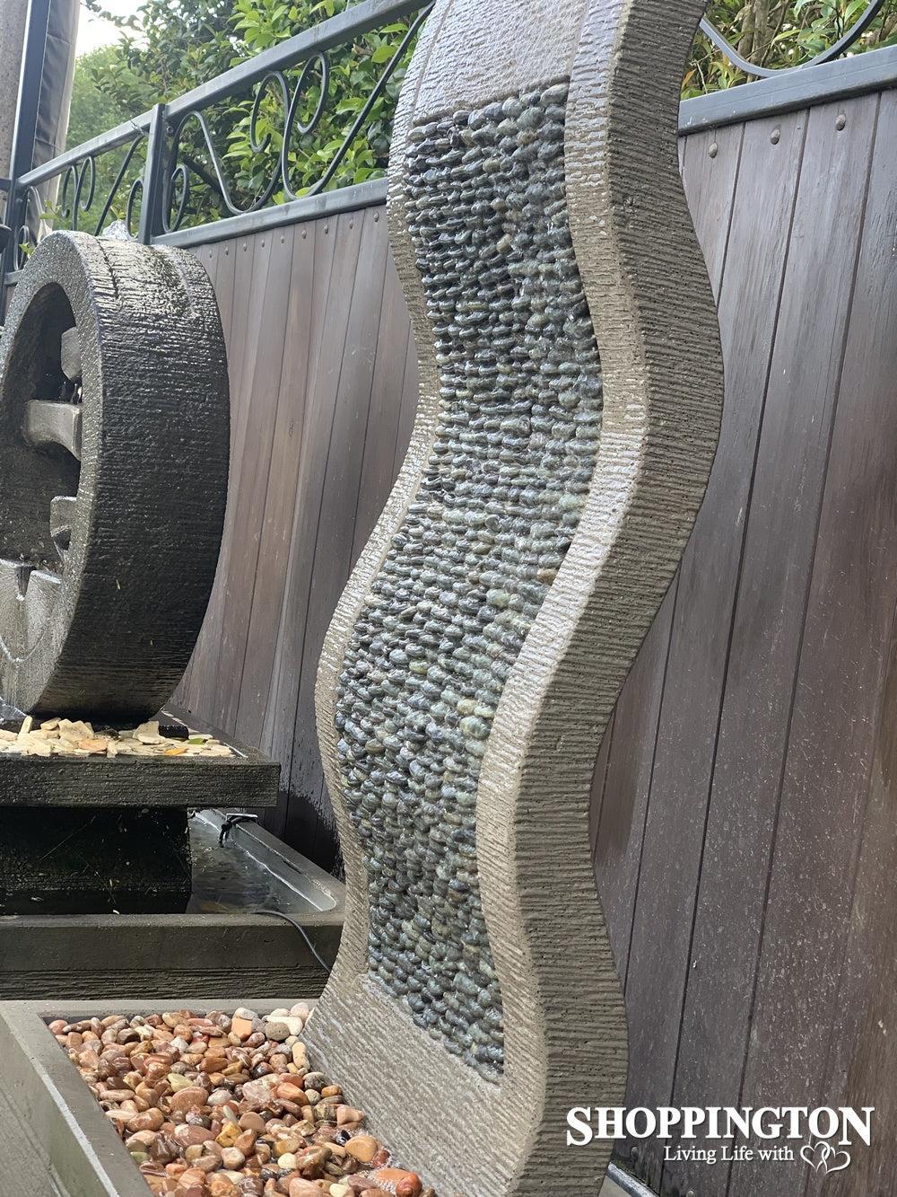 Pebble Effects Water Feature / Grey 75cm x 147cm
