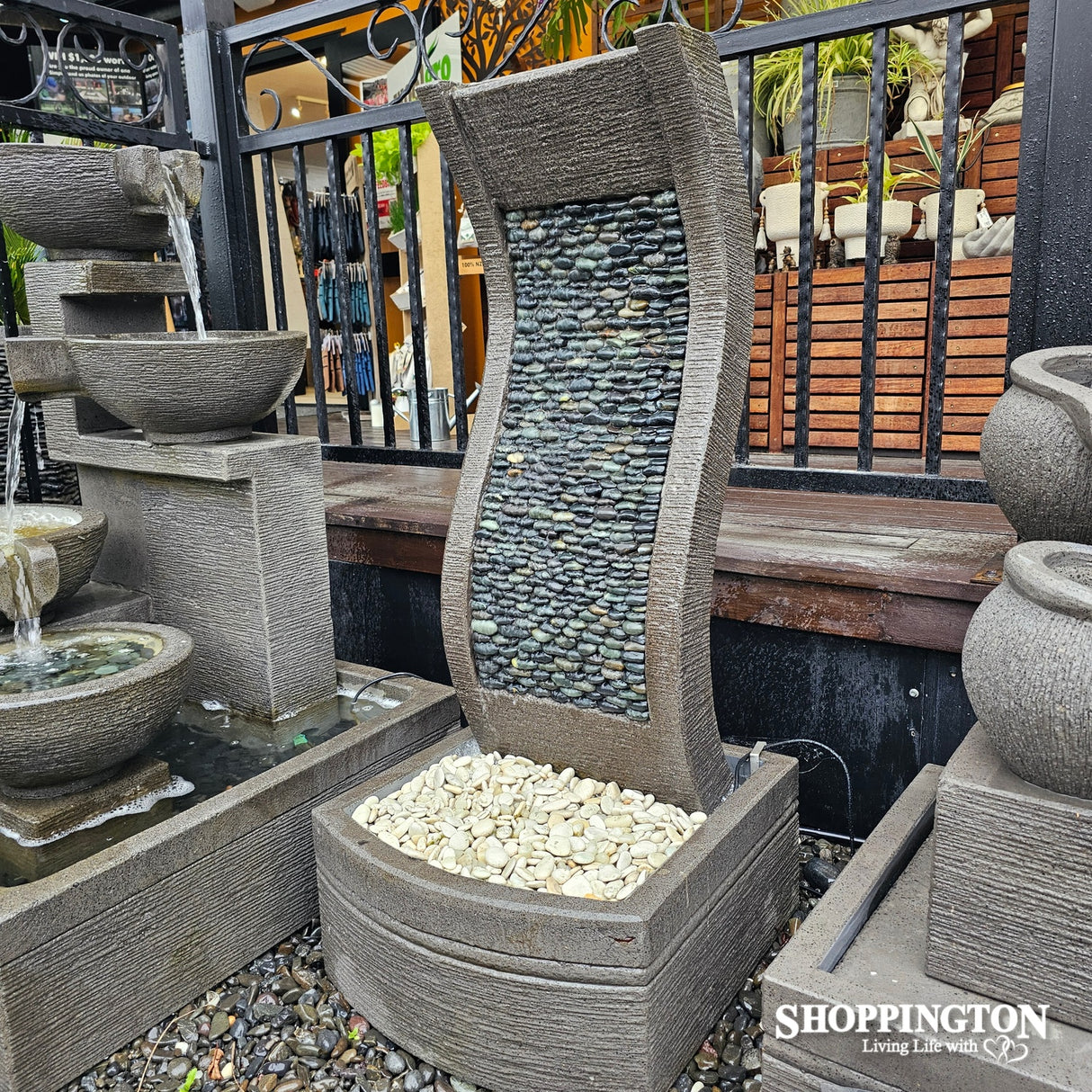 Pebble Wave Water Feature 50cm x 120cm3