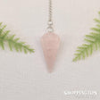 Pendulum Necklace - Rose Quartz