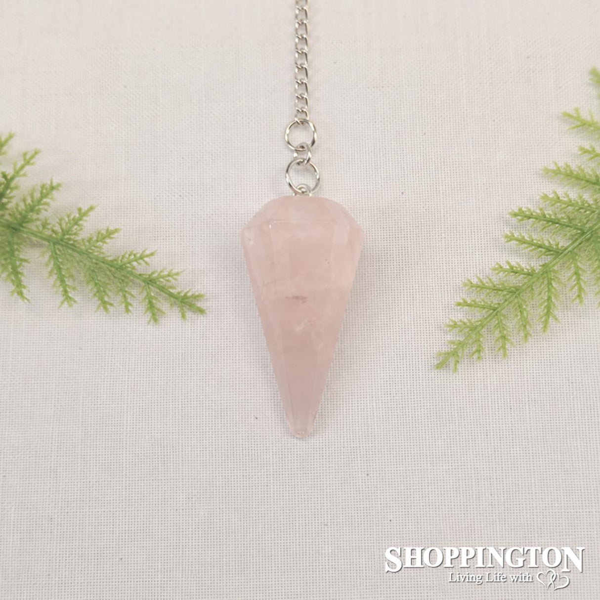 Pendulum Necklace - Rose Quartz