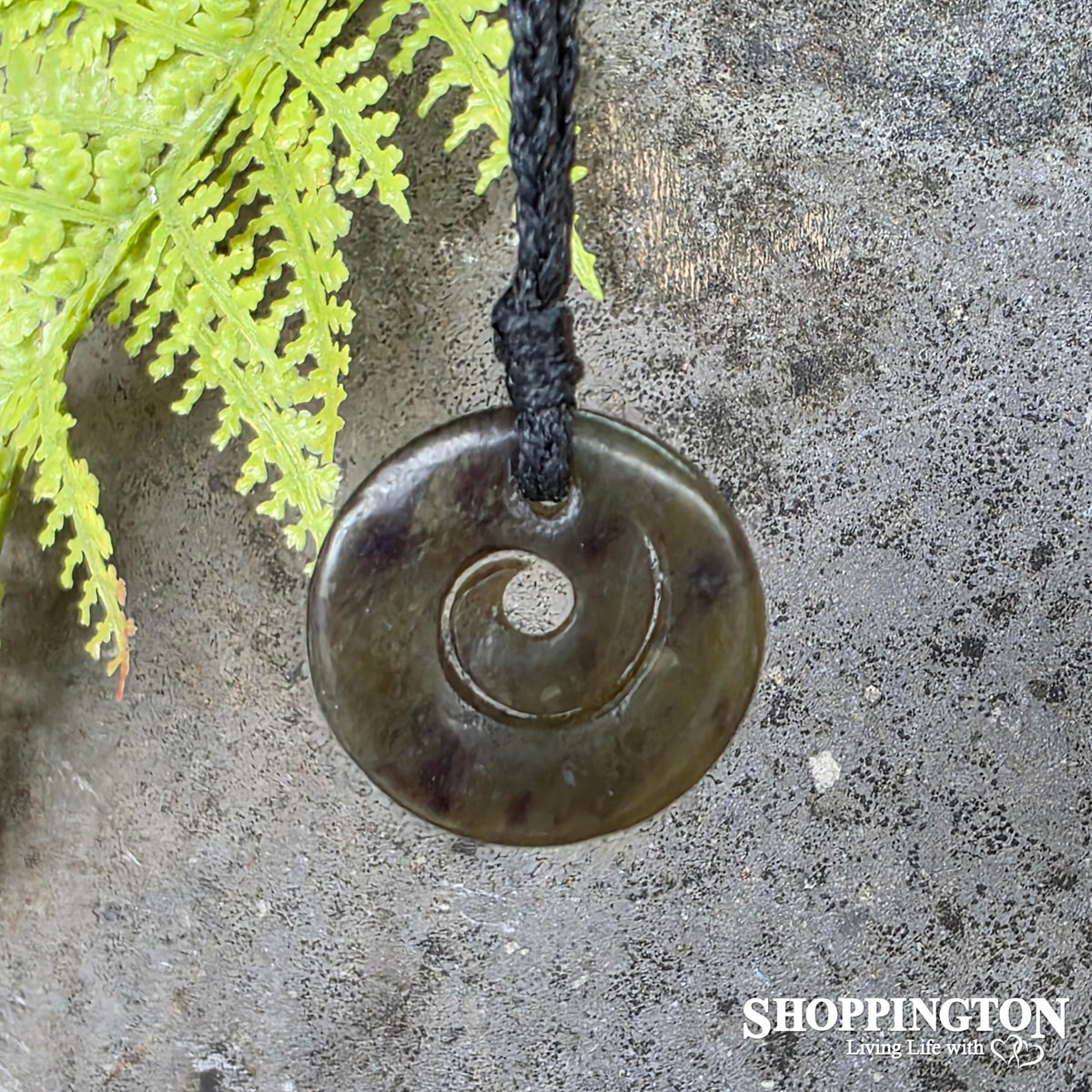 Pepe Closed Koru Pounamu Pendant