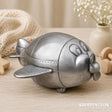 Pewter Aeroplane Money Box