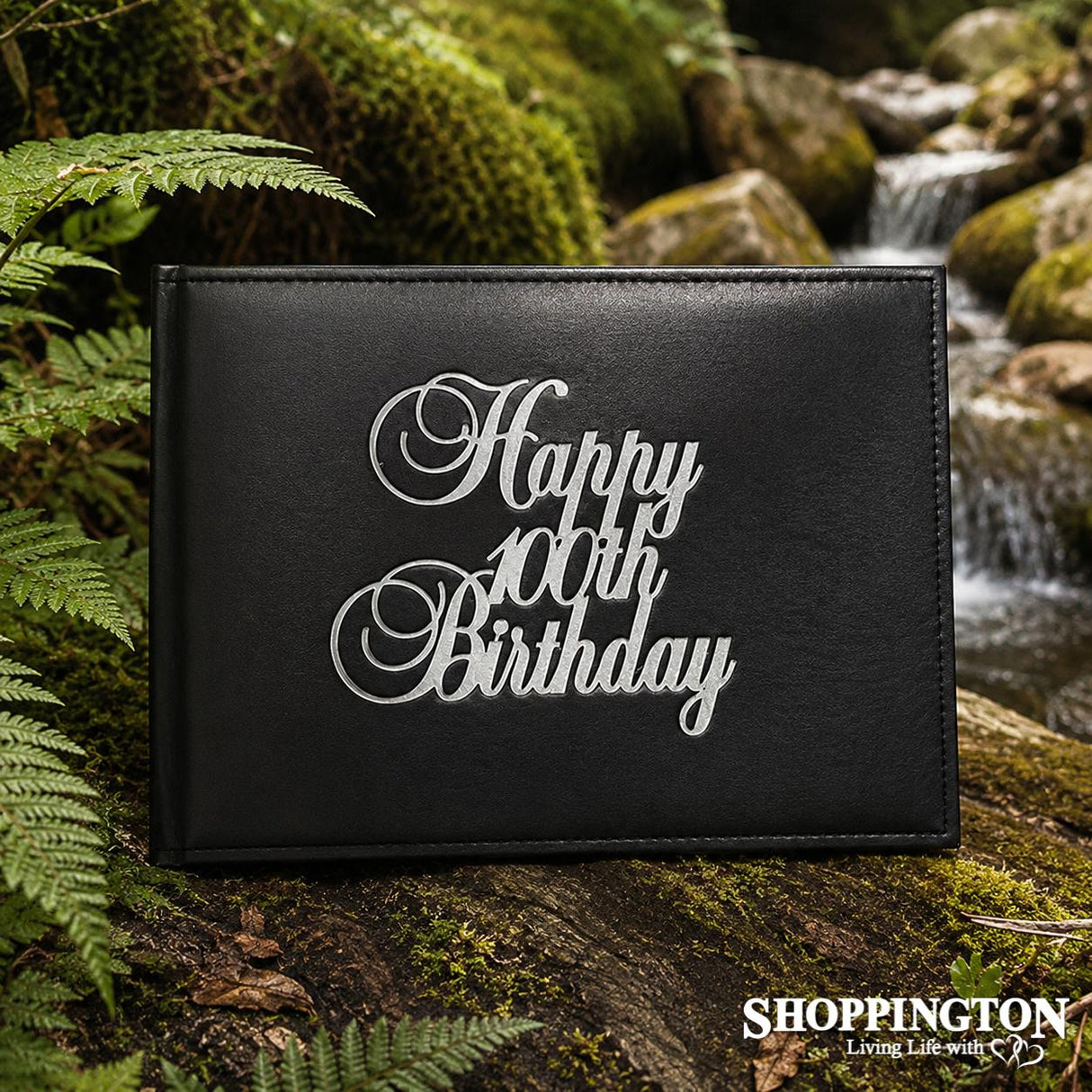 Photo Album - Happy 100th Black & Silver