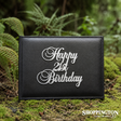Photo Album - Happy 21st Black & Silver