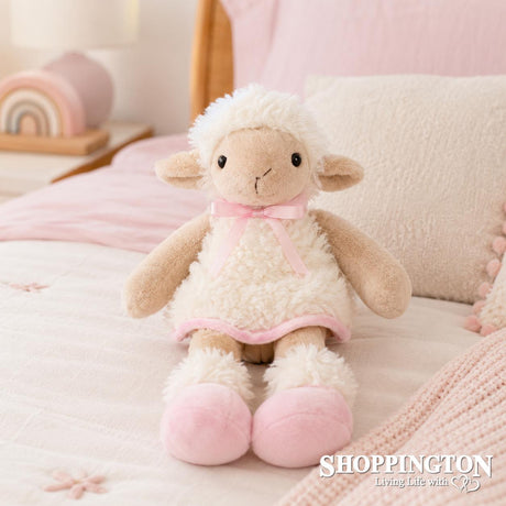 Pink Dress Sitting Sheep