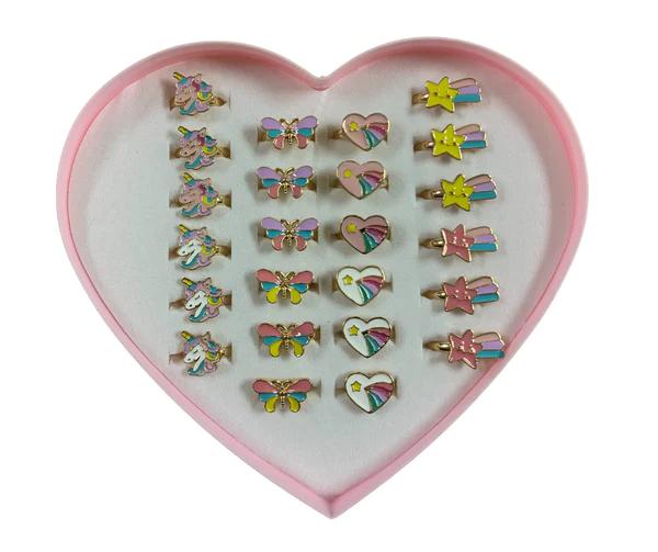 Pink Poppy - Unicorn Fantasy Rings