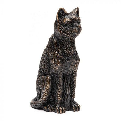 Plant Stake Topper: Antique Bronze Cat