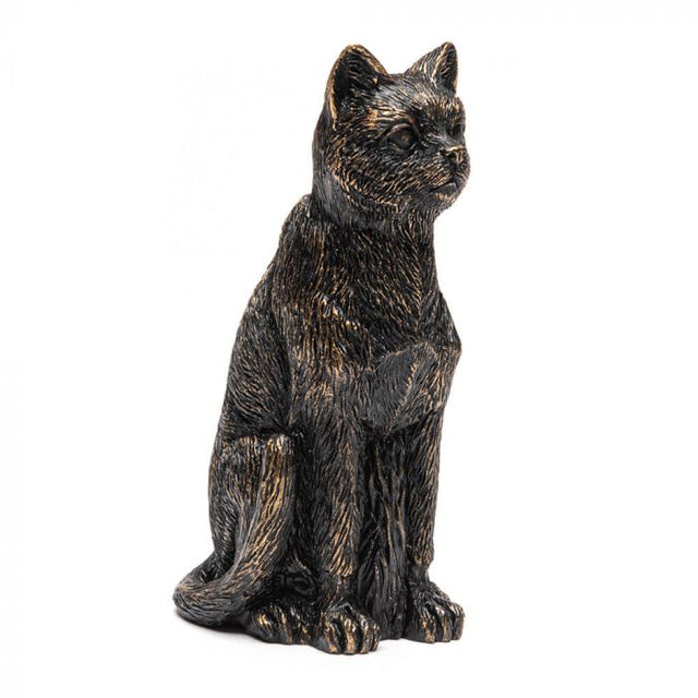 Plant Stake Topper: Antique Bronze Cat