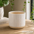 Planter - Susan Leaf - White