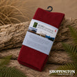 Possum Merino - Dress Socks / Red