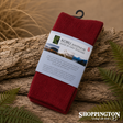 Possum Merino - Dress Socks / Red