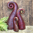 Pottery Koru (Set of 3) / Red