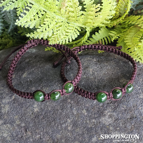 Pounamu - 3 Bead Bracelet