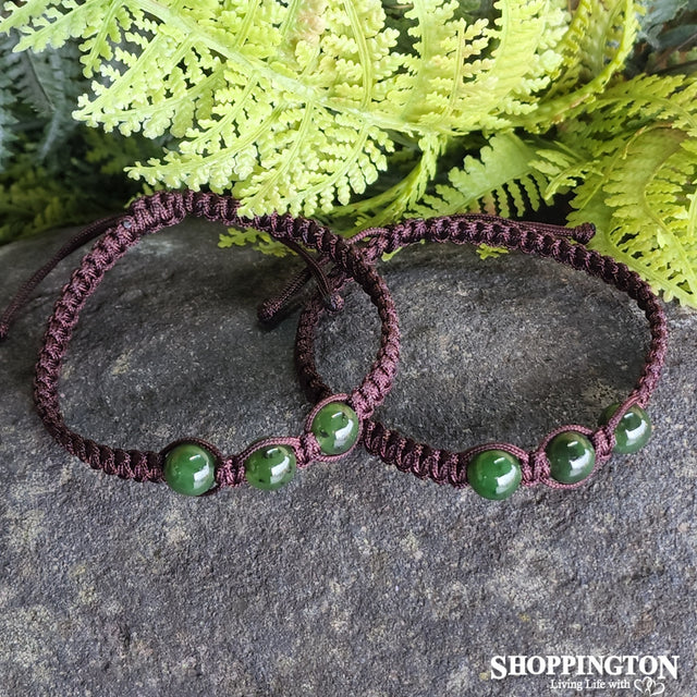 Pounamu - 3 Bead Bracelet