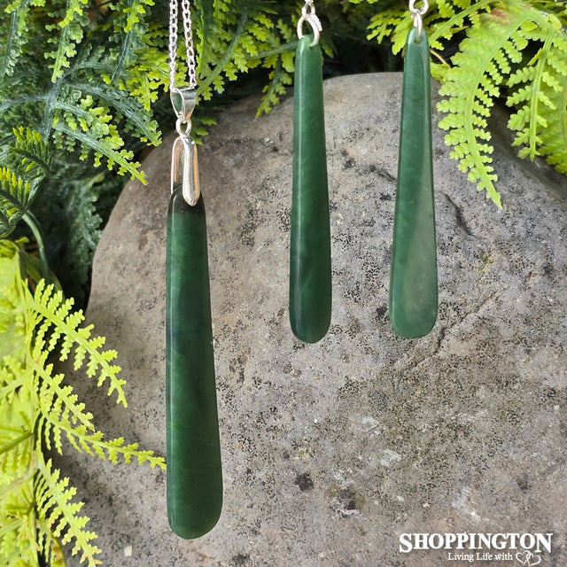 Pounamu - Hapopo Earring & Toki Set