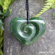 Pounamu - Heart with Koru