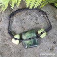 Pounamu - KÅmore Square Bead