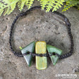 Pounamu - KÅmore Triangle End Beads
