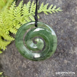 Pounamu Pendant - Round Koru 35mm
