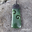 Pounamu Pendant - Toki Koru 70mm