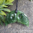 Pounamu Pendant - Whales Tail 45mm