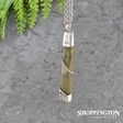 Pounamu & Silver Twist Pendant