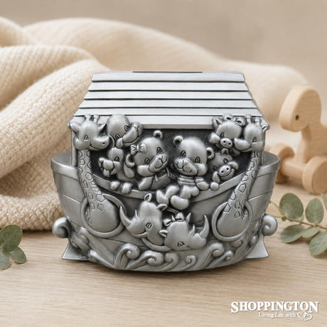 Premium Pewter Noah's Arc Money Box