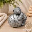 Premium Pewter Soccer Bear Money Box