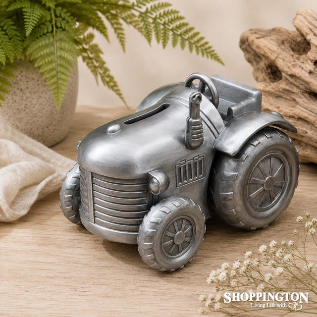 Premium Pewter Tractor Money Box