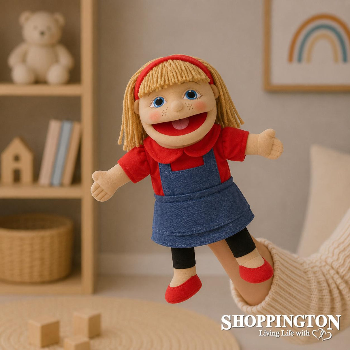 Puppet Buddies - Small Girl Red/Blue