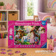Ravensburger Princess With Unicorn Puz Glitter 100 Pieces