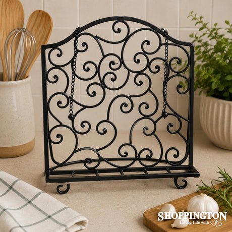 Recipe Book Stand - Silver/Copper Tones