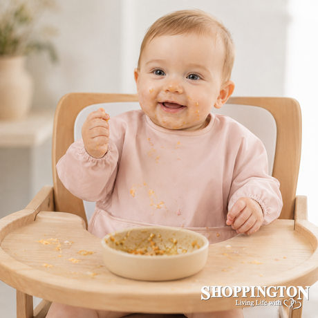 Recycled Long Sleeve Bib - Pink