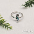 Ring - Adjustable Turquoise Seahorse