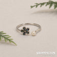 Ring - Paua Flower & Pearl