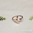 Ring - Rose Gold Whale Tail
