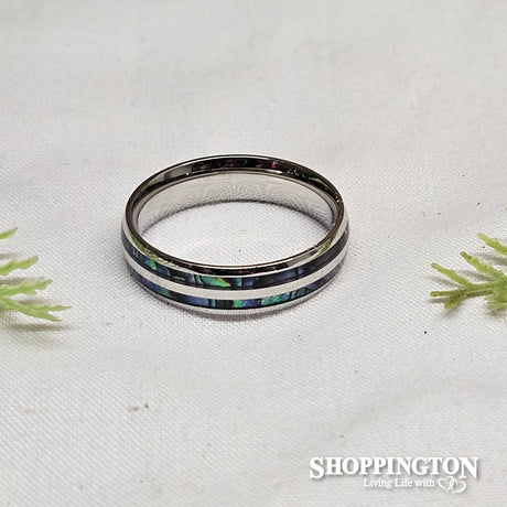 Ring - Stainless Steel Double Inlay