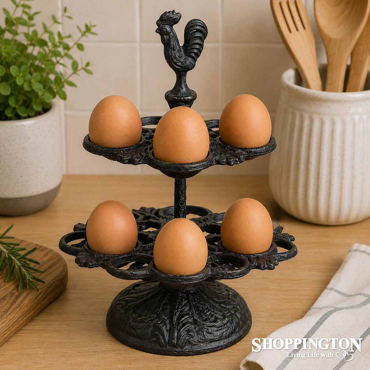 Rooster Egg Holder