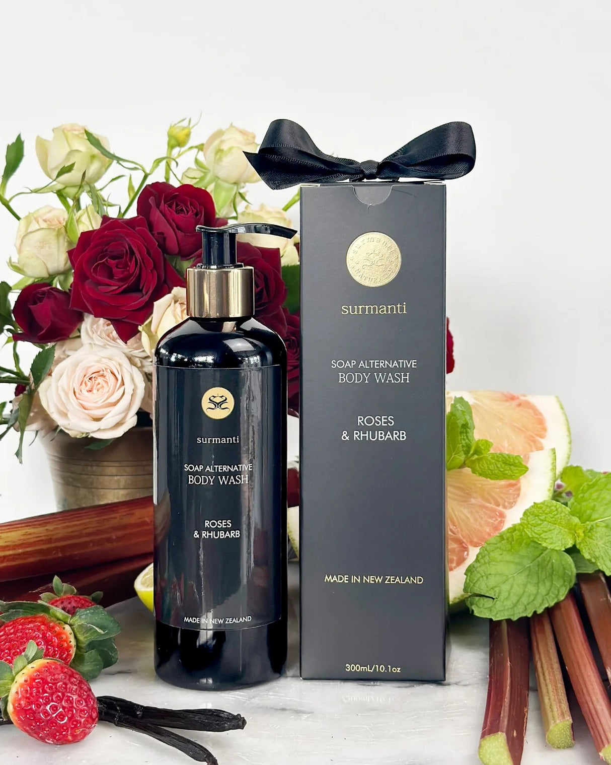 Surmanti Roses & Rhubarb Body Wash