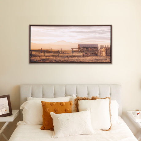 Rustic Meadow Sunset - Canvas
