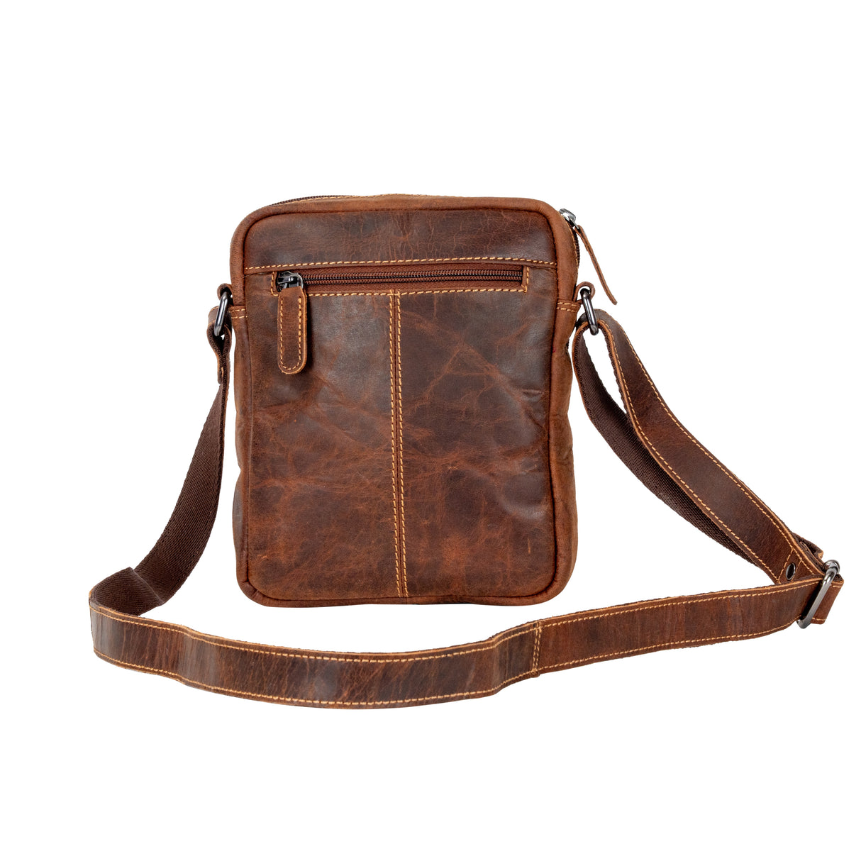 100% Leather Dlaton Vintage Messenger Bag