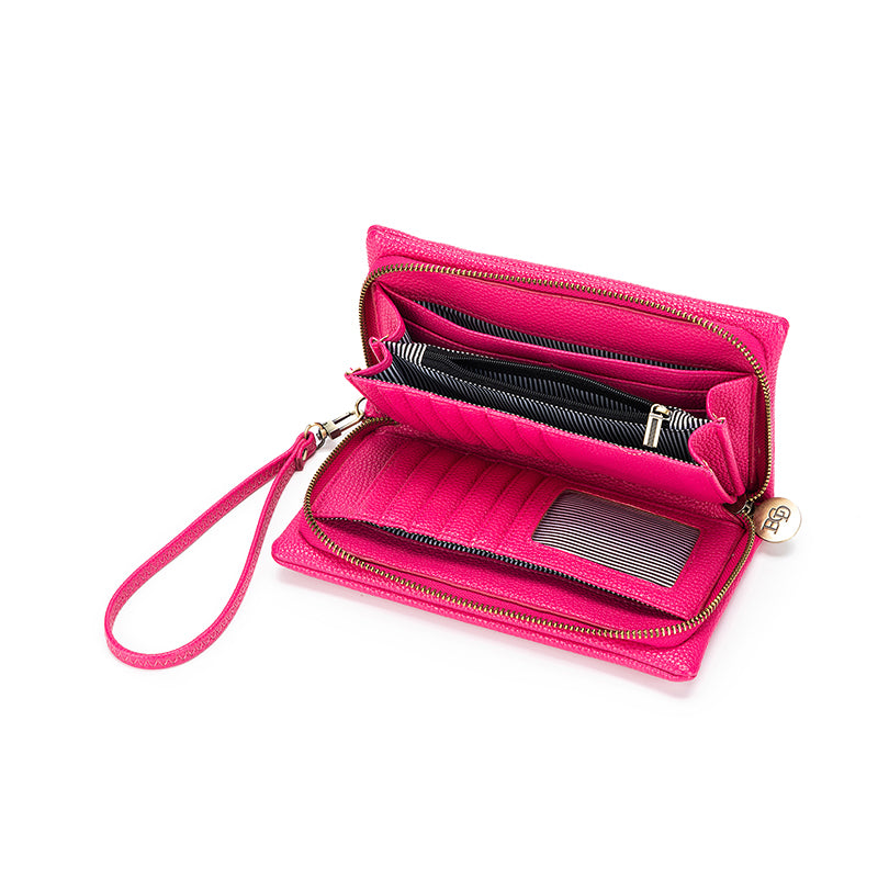 Black Caviar Mavie Wallet - Fuschia