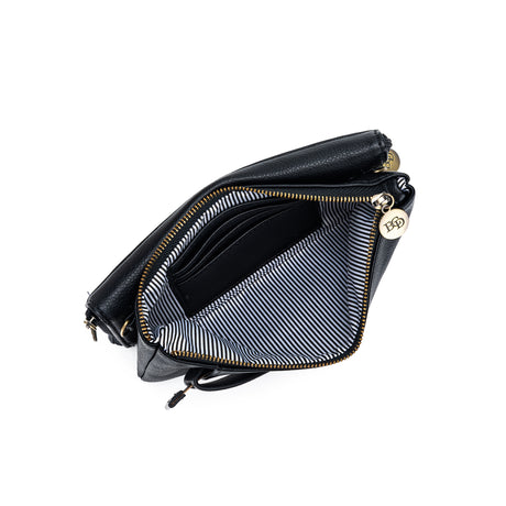 Black Caviar Handbag - Evie Black