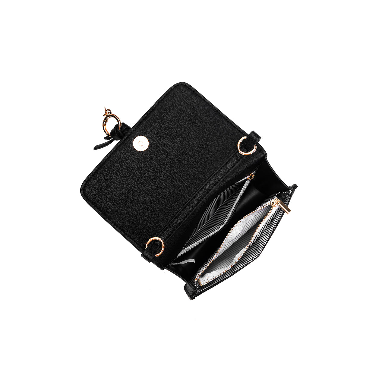 Black Caviar Handbag - Gigi Black