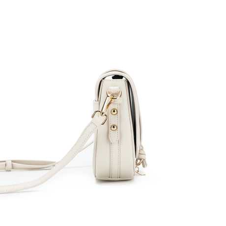 Black Caviar Crossbody Handbag - Antonia Ivory