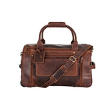 100% Leather “Pathfinder” Wheeled Duffel Trolley Bag
