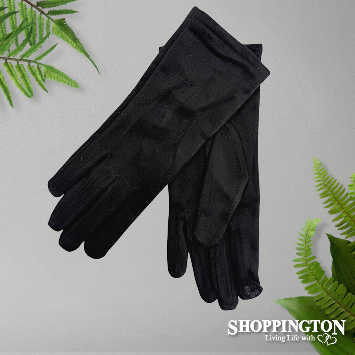 Gloves - Plain Suede - Black