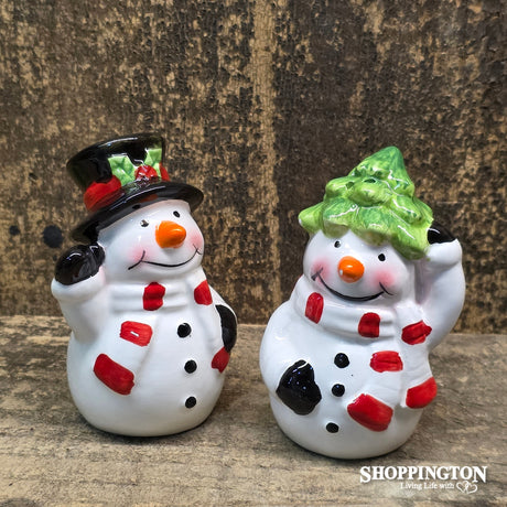 Salt & Pepper - Snowman Hat & Tree