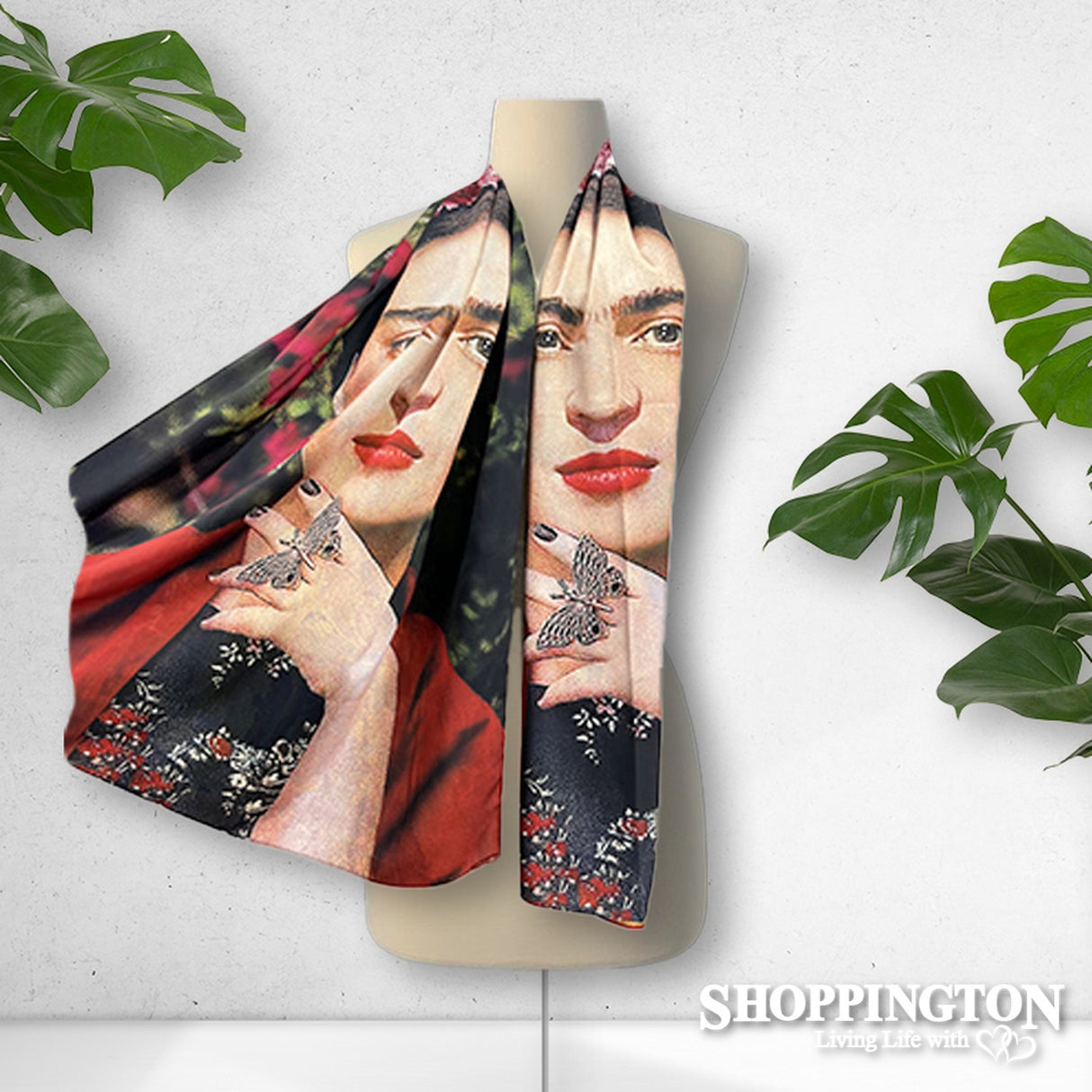 Scarf - Frida Red