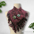 Scarf - Large Button Red